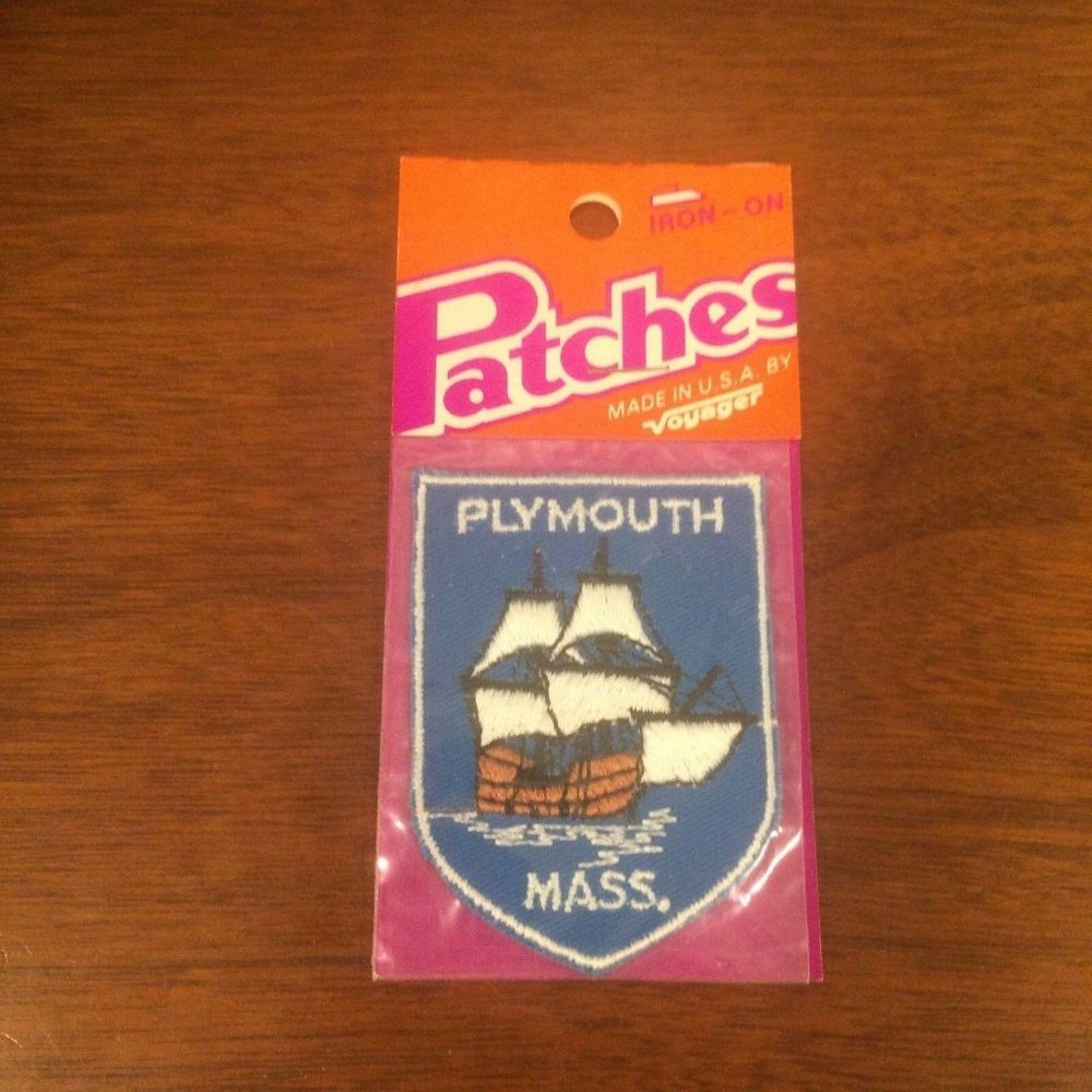 VINTAGE PATCH PLYMOUTH MASS
